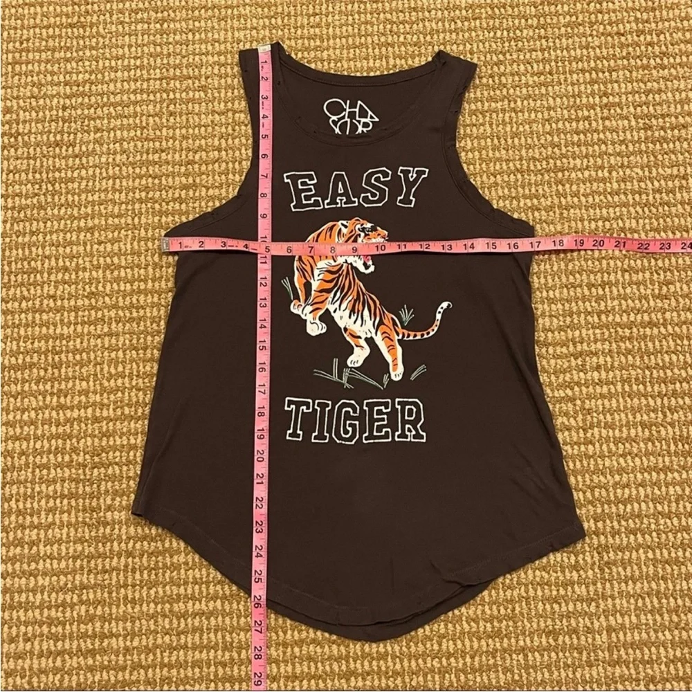 Easy Tiger Graphic Black Tank Top size small - Picture 3 of 6